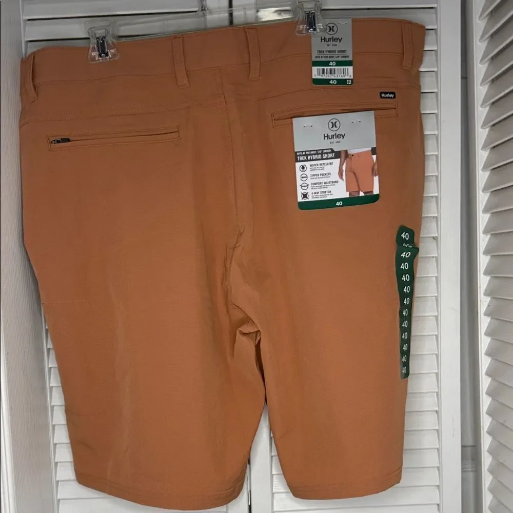 Hurley Men's Rust Flat Front Shorts